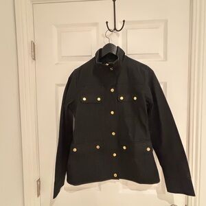 J. Crew Relaxed Fit Boyfriend Black Utility Jacket